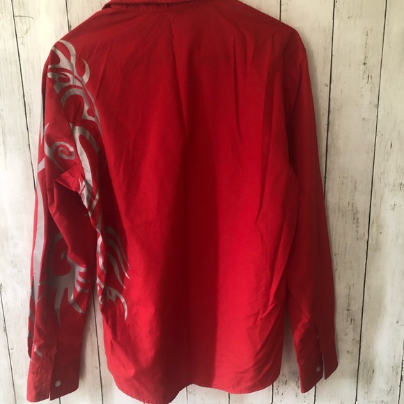 MENS “JEANSIAN” BRAND BUTTON UP LONG SLEEVE FASHION DESIGN SIZE MEDIUM - Picture 5 of 8